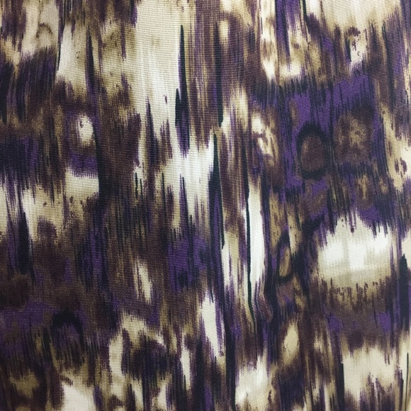 $8 SALE Alex Marie Autumn Sunset Ikat Sheath Dress SZ 14 - Picture 12 of 15